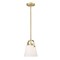 Z-Lite Z-Studio Pendant, 1-Light, 8 In.W x 9.5 In.H, Heritage Brass/Ivory 743P8-HBR - alternate 6